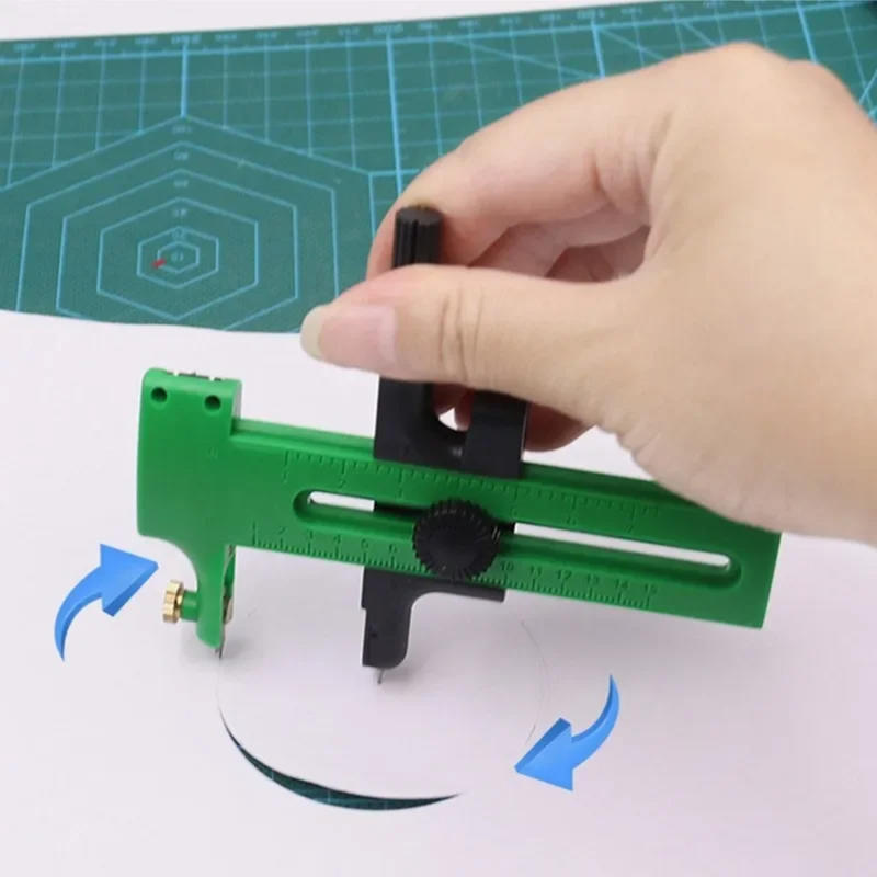 Art Craft With Paper - Cutter circulaire manuel réglable multi-tailles, couteau