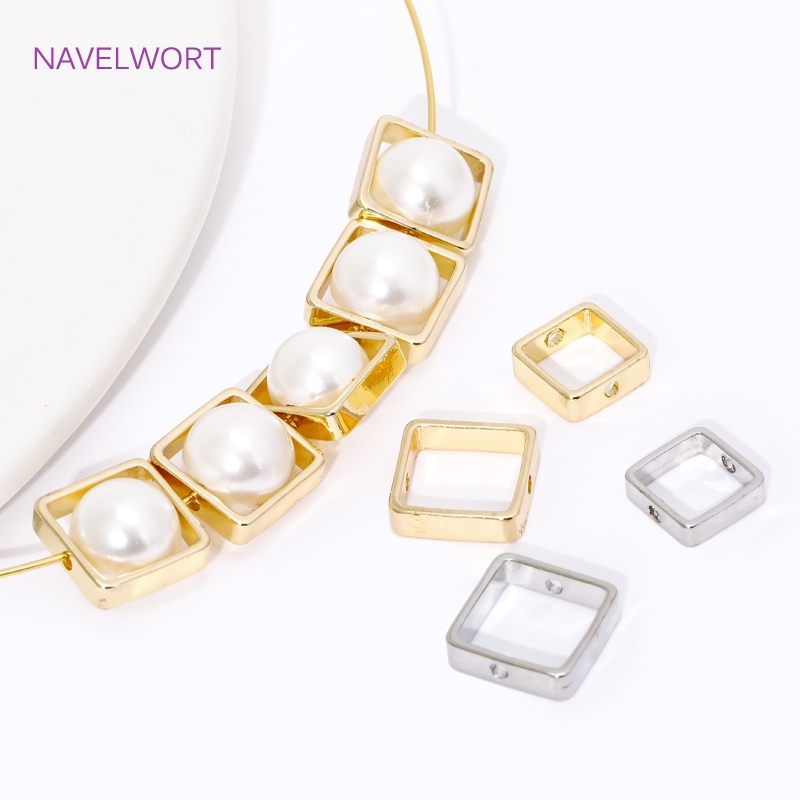 Art Craft Making - Cadres de perles plaqués or 14K/18K,