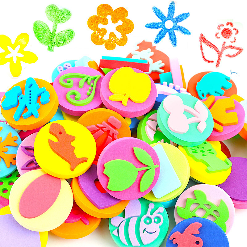 Timbres en mousse pour peintur - Art Craft For 3 Year Old avis et prix