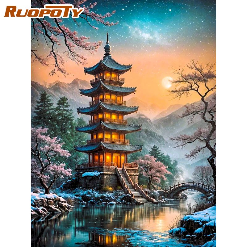 RUOPOTY Peinture Diamant Pagod - Art Craft Room Ideas avis et prix